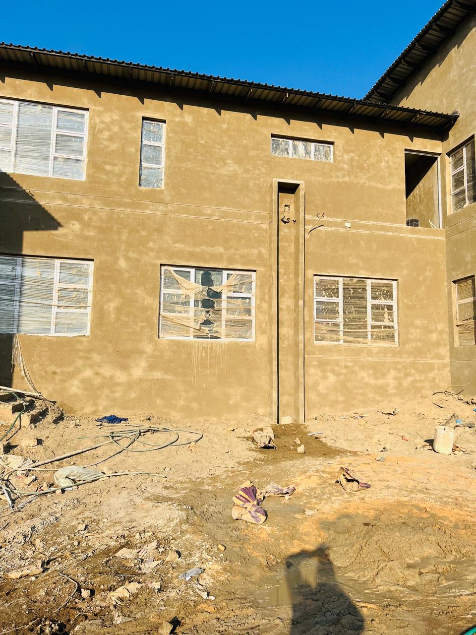 Exterior plastering in progress &mdash; Multi-Unit Development Project, Mazibuko Trading & Projects