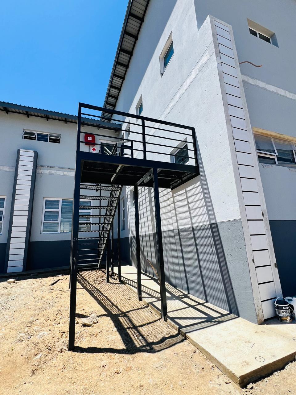 Steel canopy and walkway structure &mdash; Multi-Unit Development Project, Mazibuko Trading & Projects