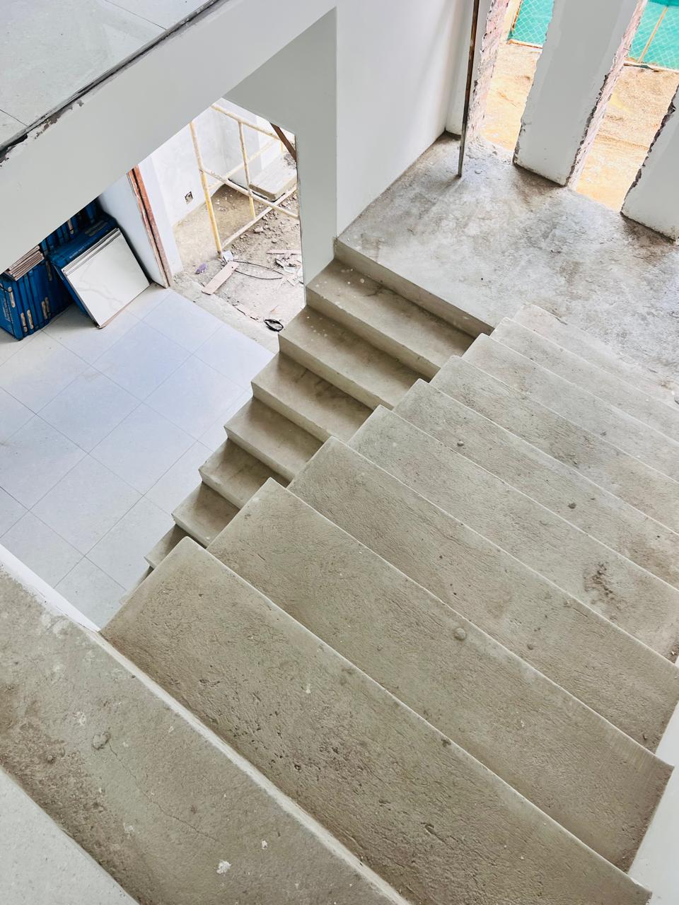 New staircase and interior finishes &mdash; Residential Renovation Project, Mazibuko Trading & Projects